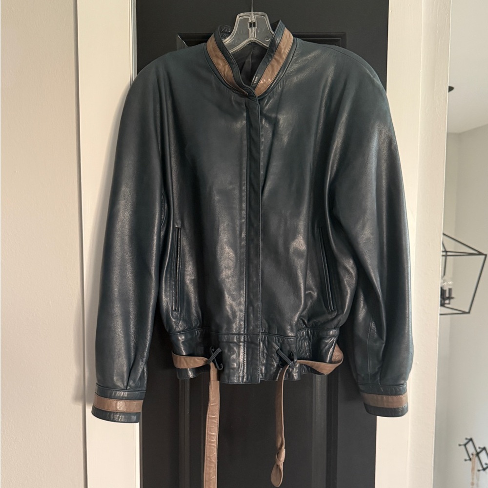 SERGE MIKO Leather Jacket - European size 38